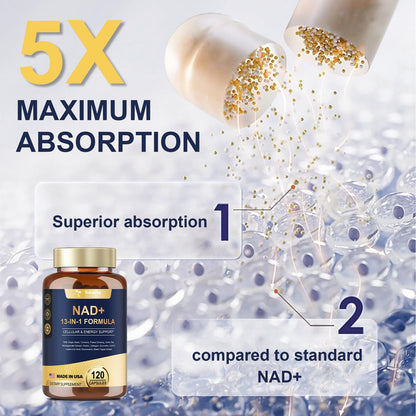 NAD+ Supplement with Nicotinamide Riboside & Resveratrol