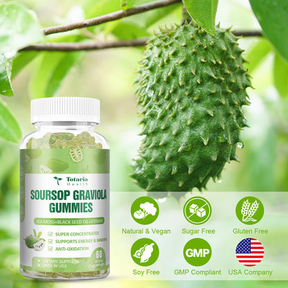 Soursop & Sea Moss Gummies 5000mg with Black Seed Oil