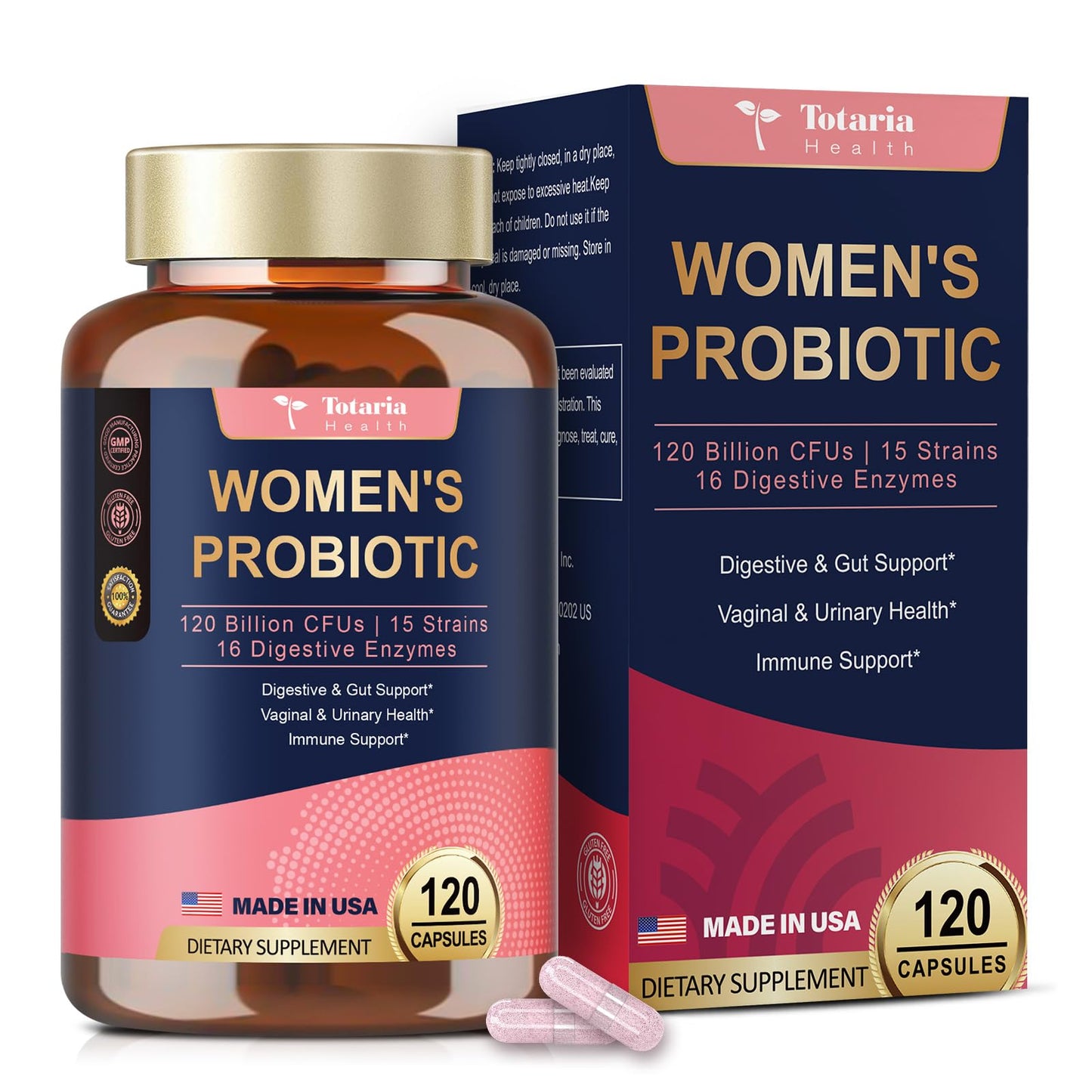 Probiotics for Women 120 Billion CFU with Cranberry & D-Mannose