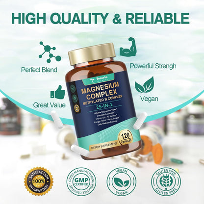 25-in-1 Magnesium Complex with Methylated B, D3 & K2