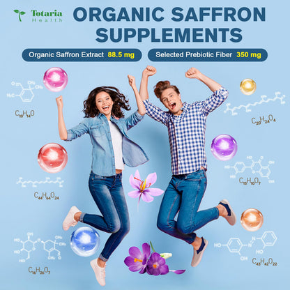 Organic Saffron Extract 88.5mg with Prebiotic Fiber – Mood