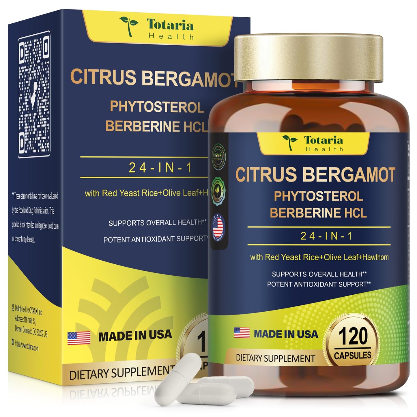 Organic Citrus Bergamot 1566mg 25:1 for Healthy Cholesterol