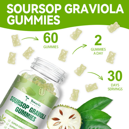 Soursop & Sea Moss Gummies 5000mg with Black Seed Oil