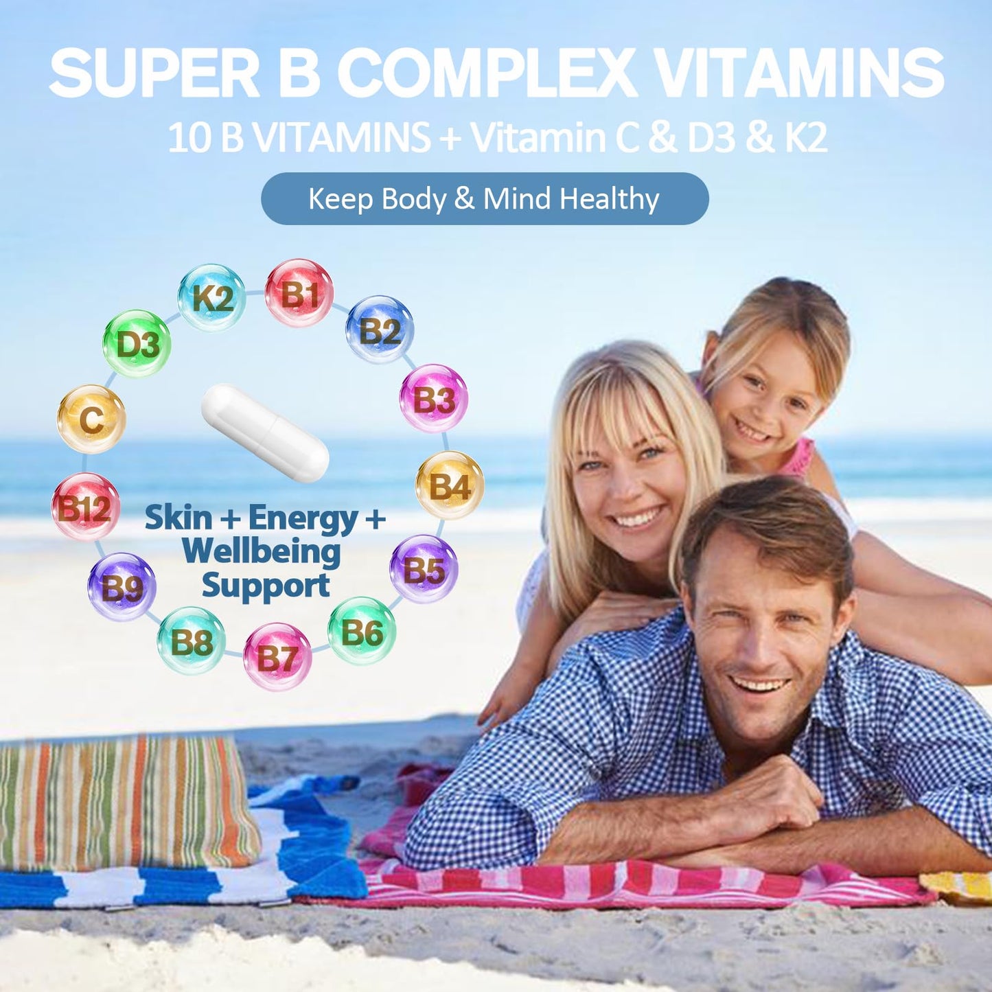 13-in-1 Vitamin B Complex – Energy, Nerve & Immune Support