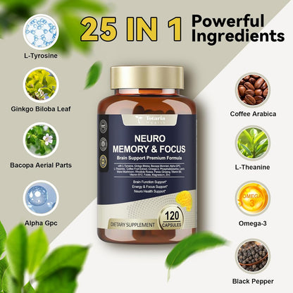 25-in-1 Brain Supplement for Memory & Focus – Nootropic