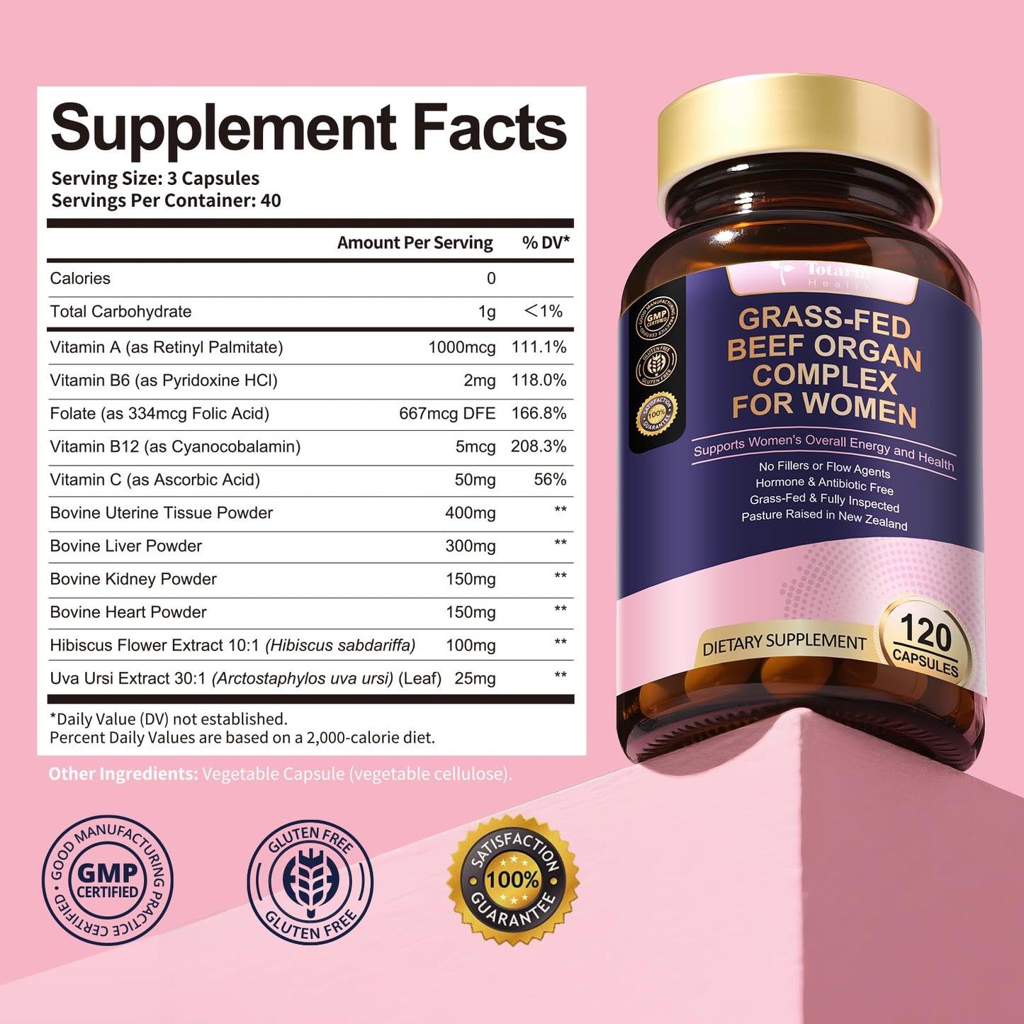 Beef Organ Supplement for Women – Liver, Kidney & Heart