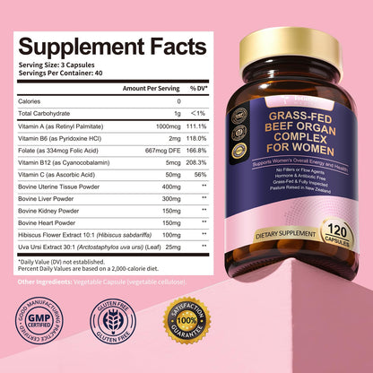 Beef Organ Supplement for Women – Liver, Kidney & Heart