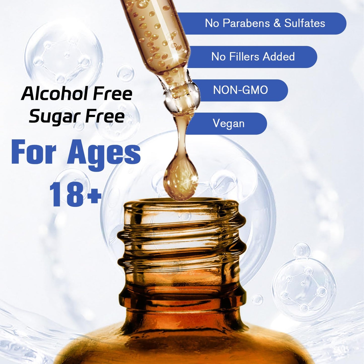 Cortisol Support Liquid Drops with Ashwagandha & Rhodiola