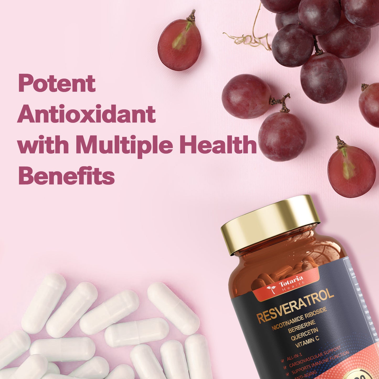Resveratrol 8000mg with Berberine, Quercetin & Green Tea